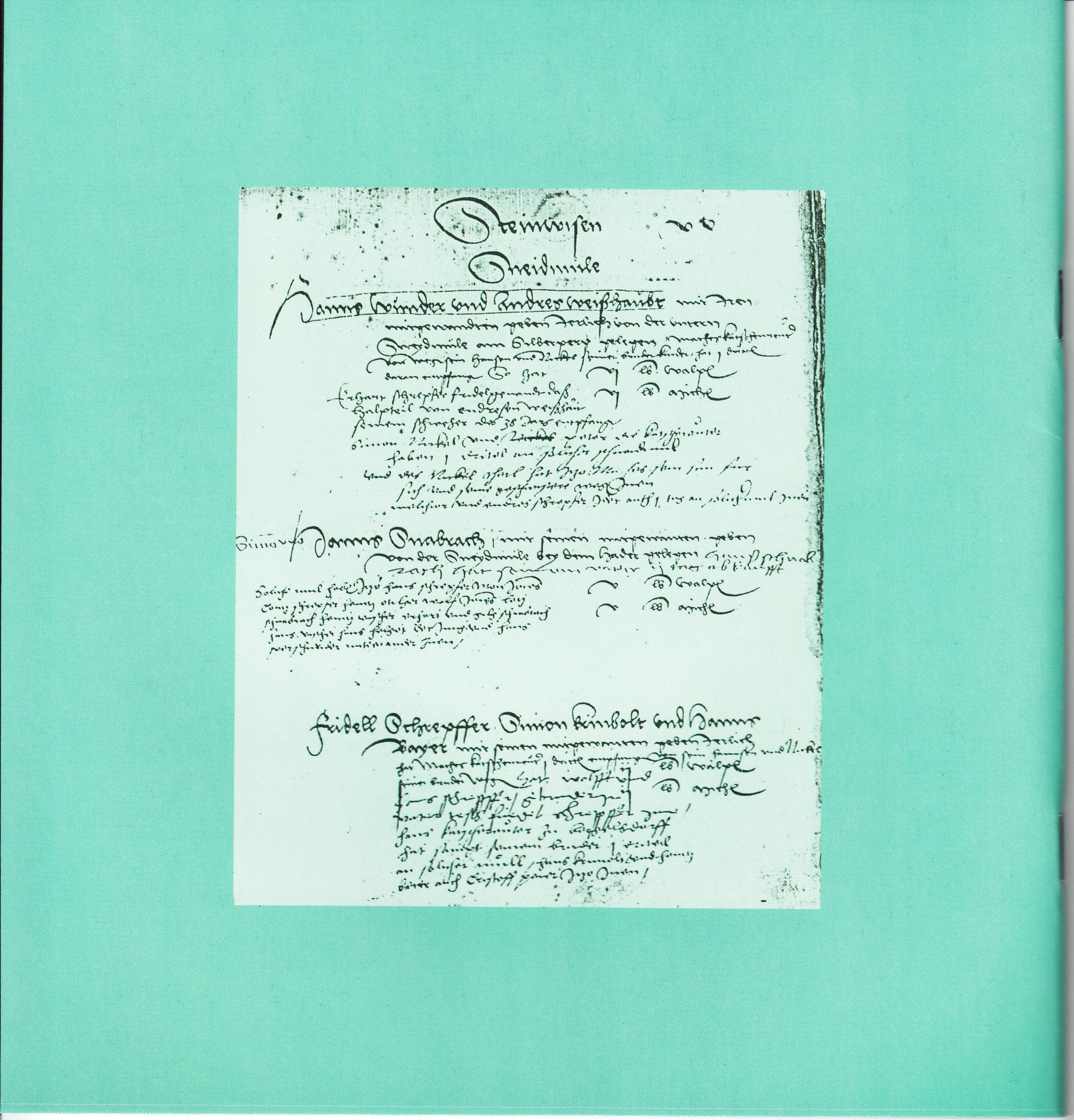 Müchlenbüchlein Rückseite